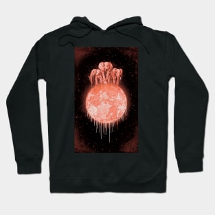 ELEPHANTS ON MOON (VARIANT) CORAL Hoodie